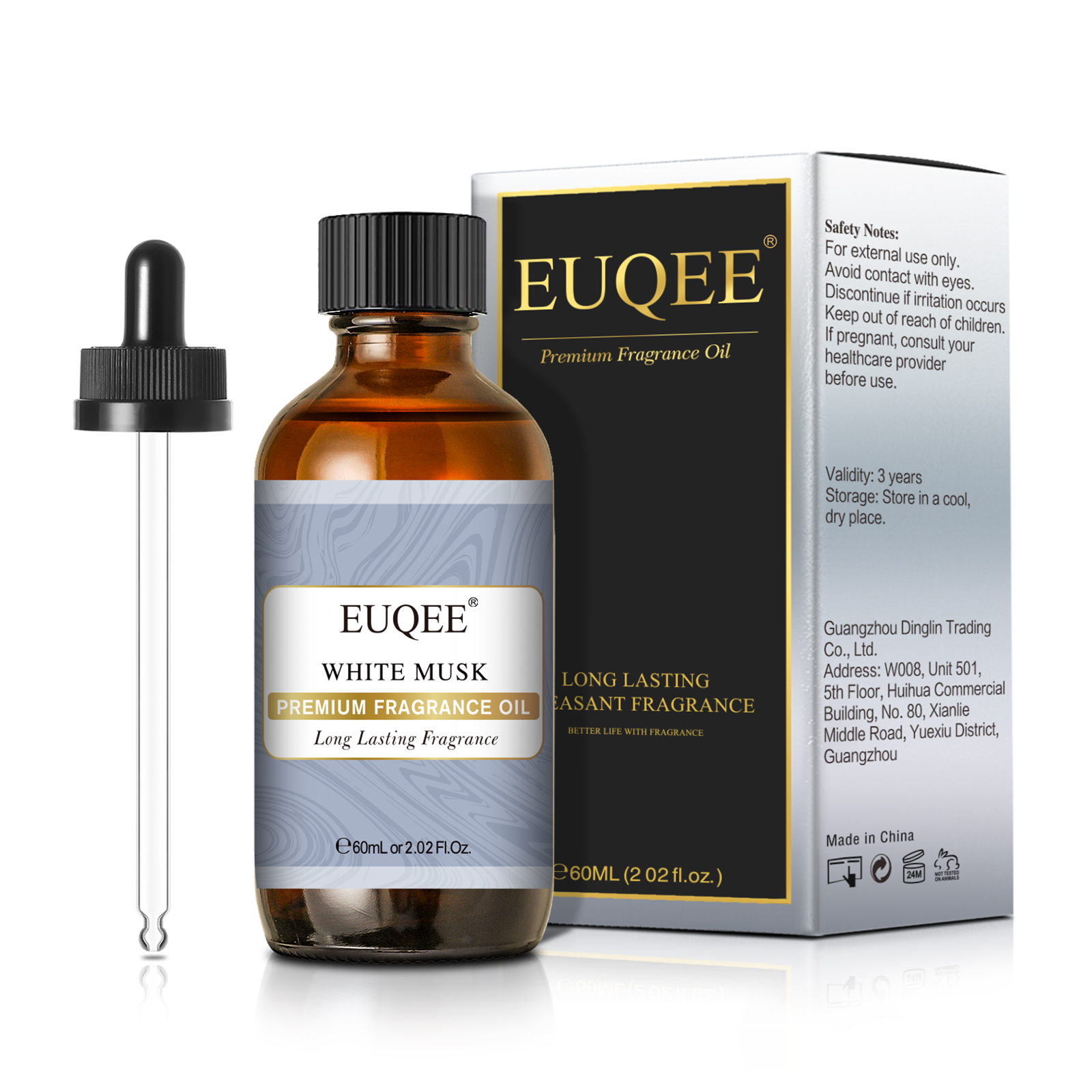Perfume Fragrance Essence - EUQEE 60ML Premium Fragrance Oil White