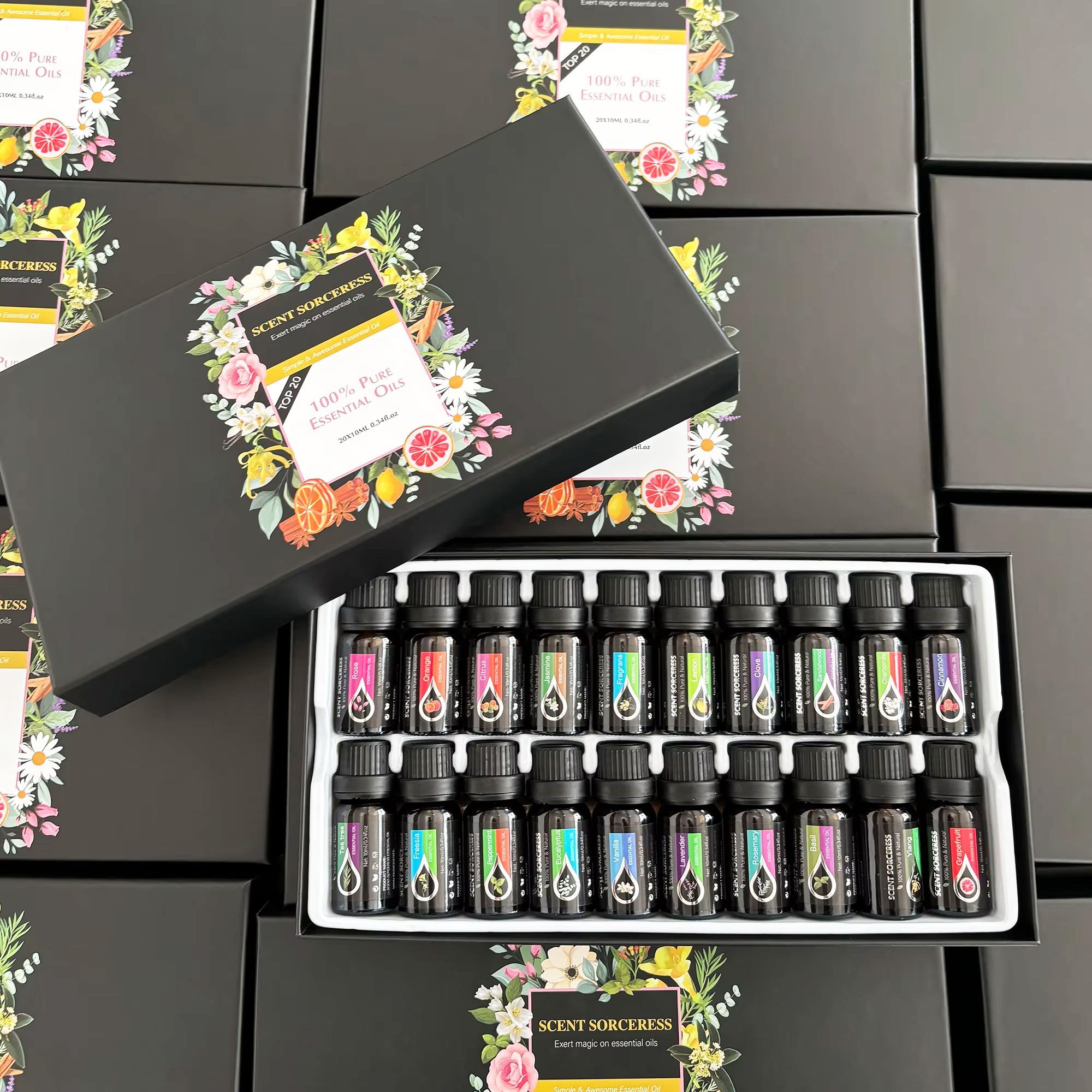 Perfume Fragrance Essence - 20pcs/set Essential Oil Set Lavender Eucalyptus