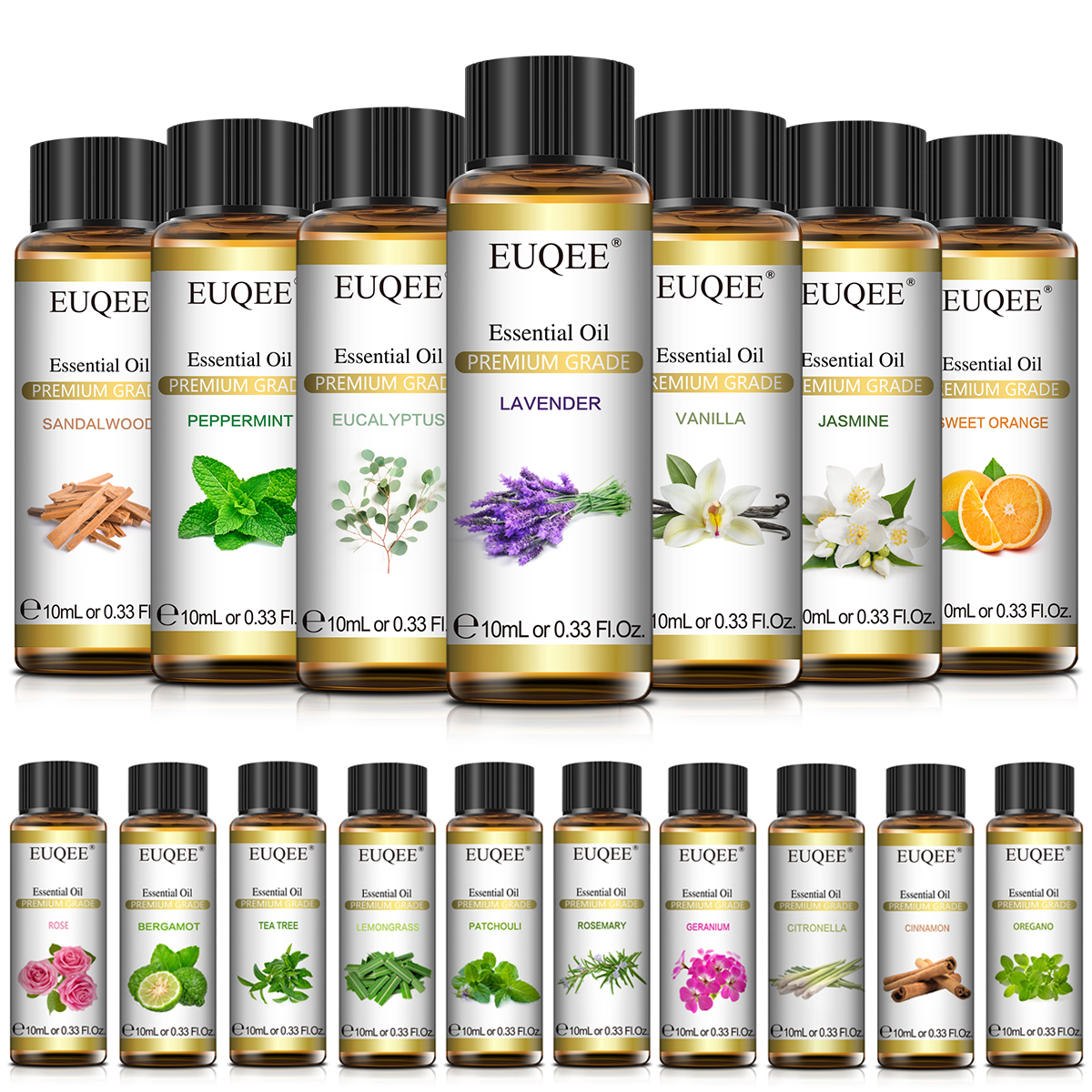 Perfume Fragrance Essence - EUQEE 10ml Pure Natural Essential Oil