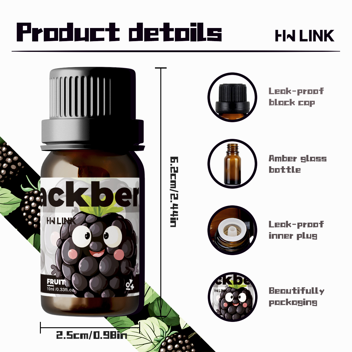 Blackberry Essential Oil Black - Perfume Fragrance Essence のレビューと価格