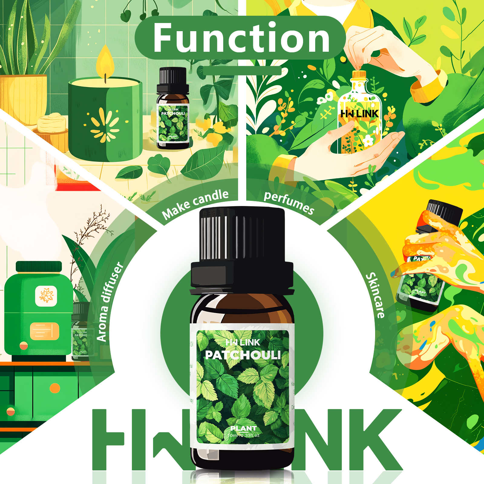 10ml Patchouli Essential Oils  - Perfume Fragrance Essence のレビューと価格