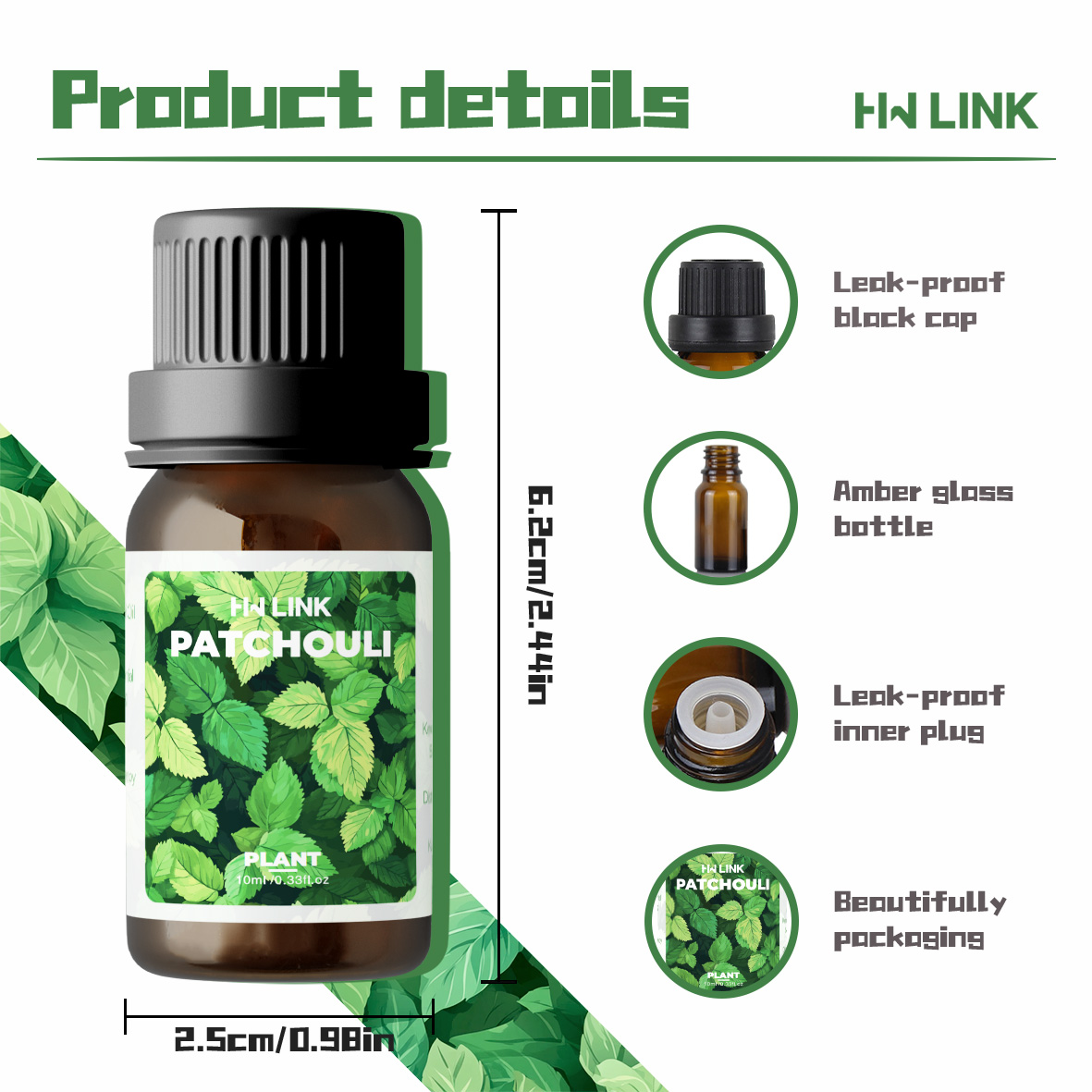 10ml Patchouli Essential Oils  - Perfume Fragrance Essence のレビューと価格