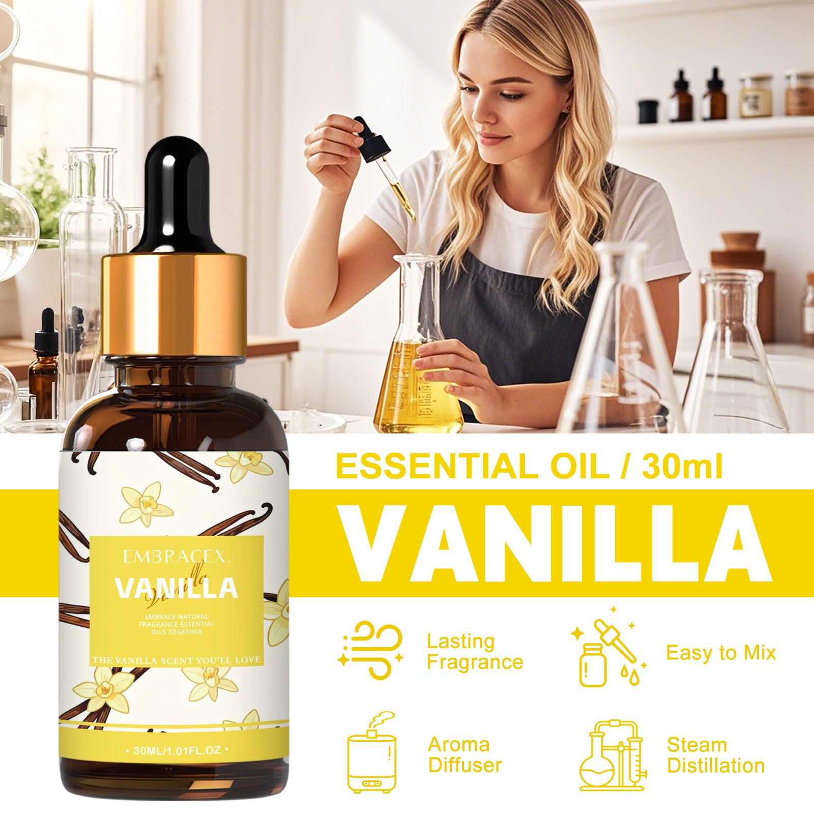 30ml Vanilla Essential Oil Per - Perfume Fragrance Essence のレビューと価格
