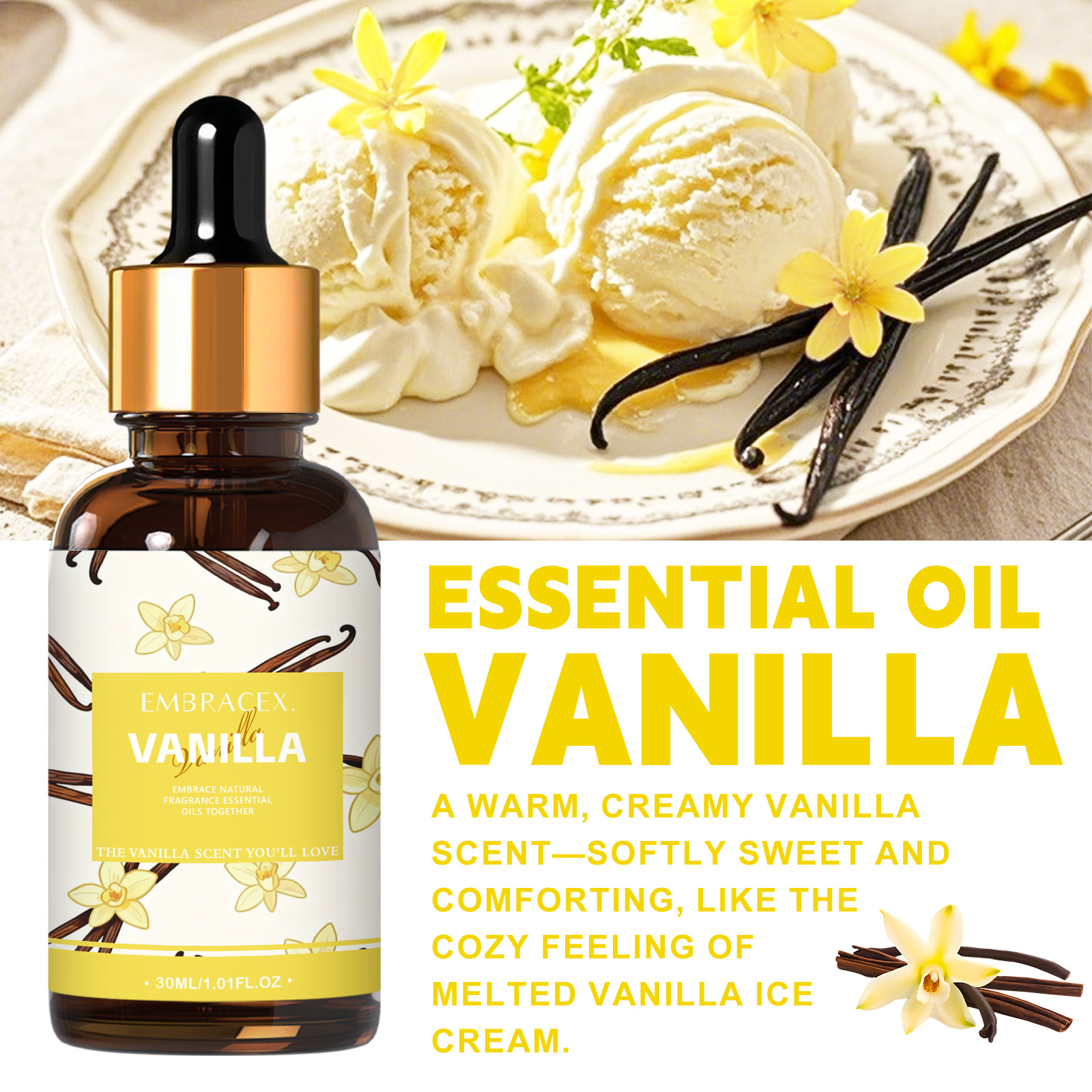 30ml Vanilla Essential Oil Per - Perfume Fragrance Essence のレビューと価格
