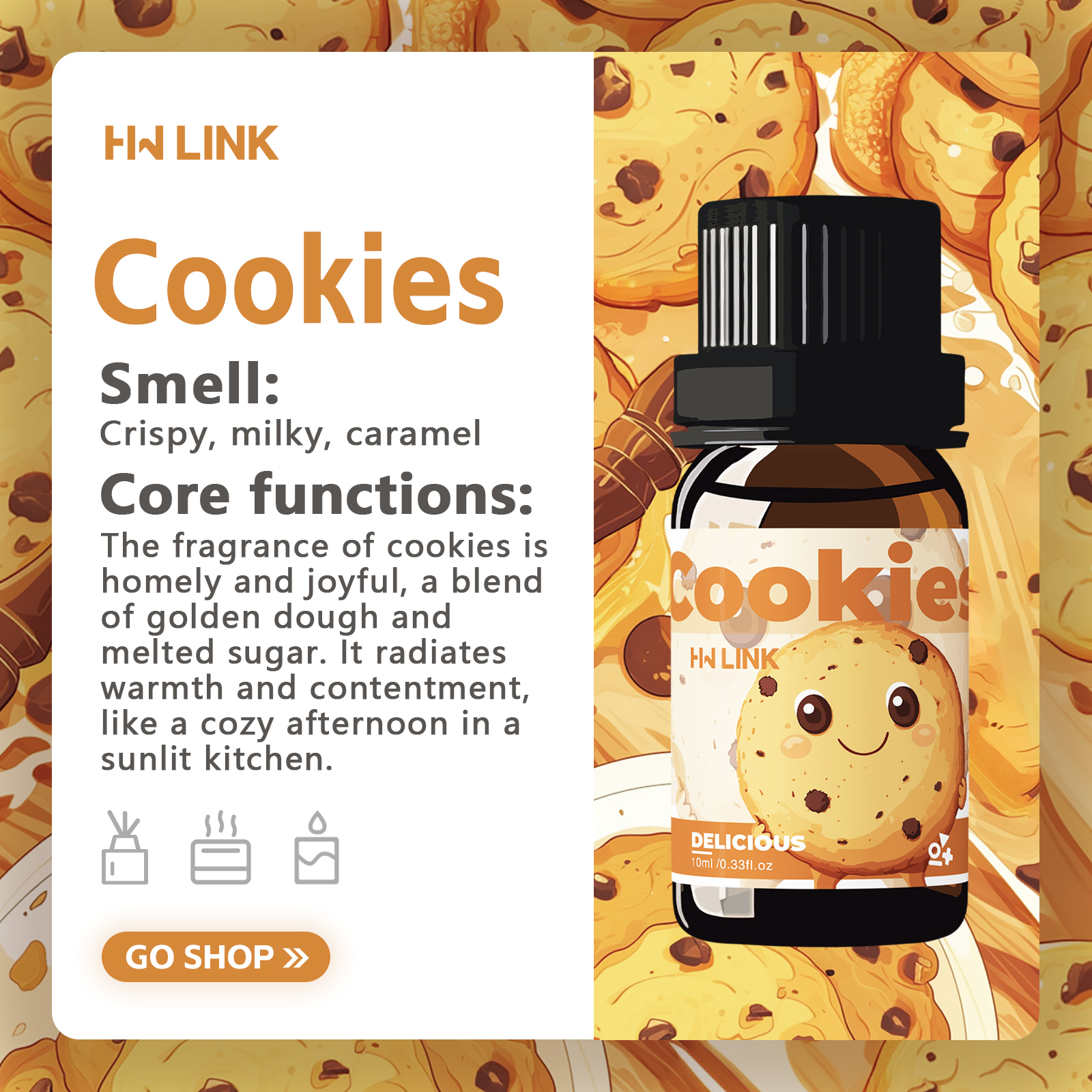 10ml Cookies Essential Oils Pe - Perfume Fragrance Essence のレビューと価格
