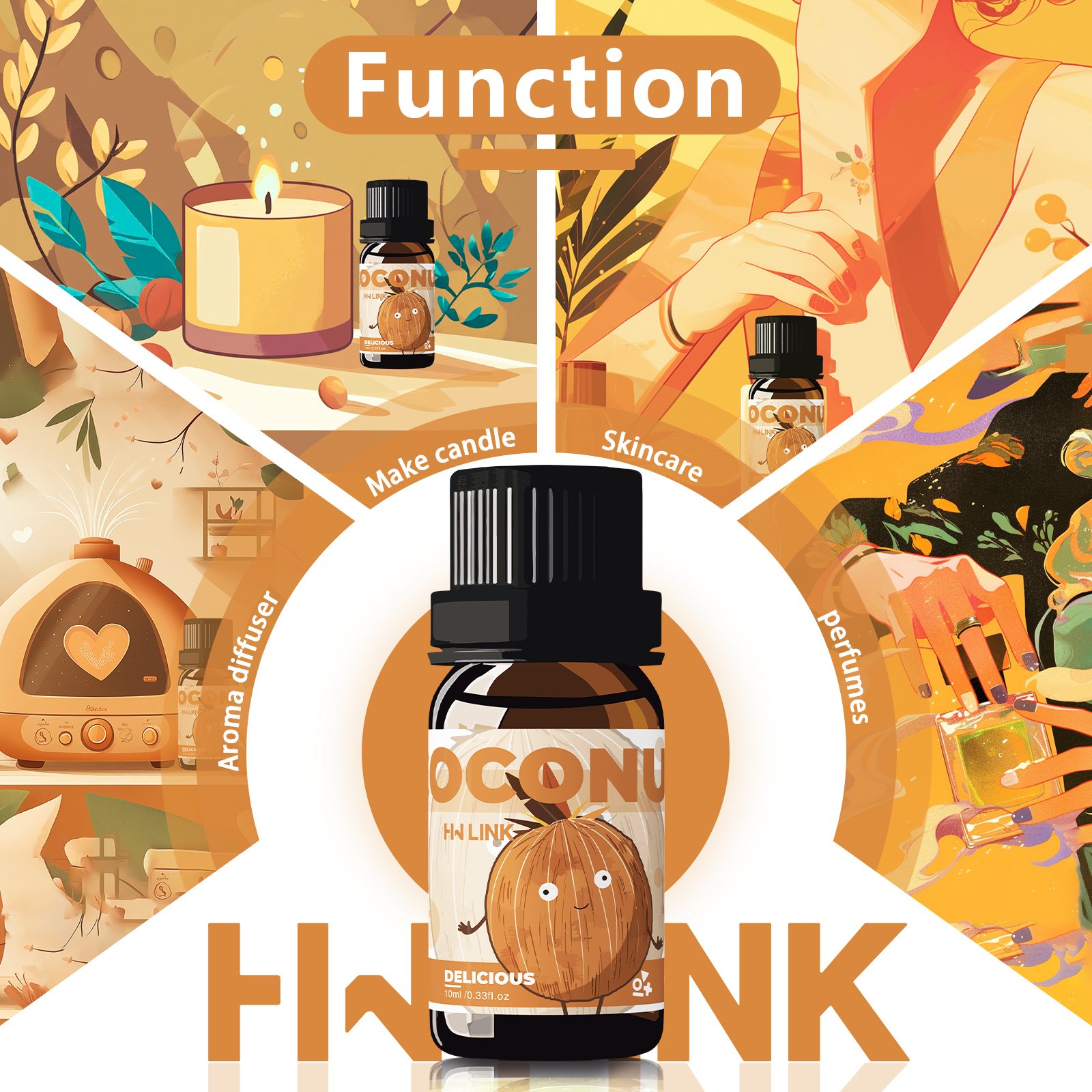 10ml Coconut Essential Oils No - Perfume Fragrance Essence のレビューと価格
