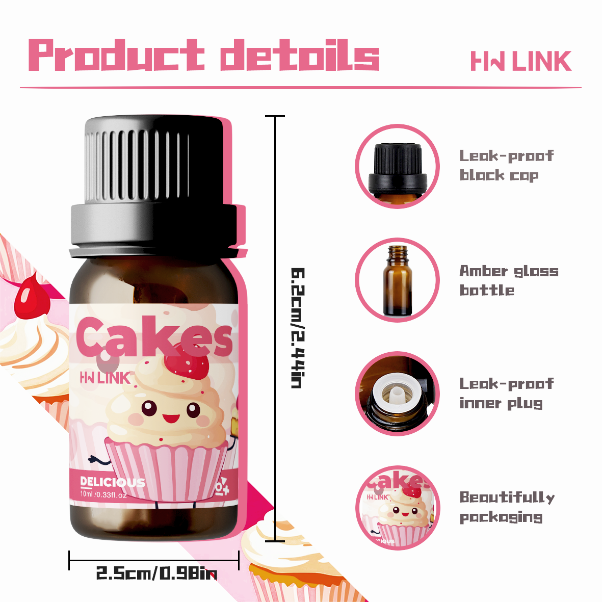 10ml Cakes Essential Oils Perf - Perfume Fragrance Essence のレビューと価格