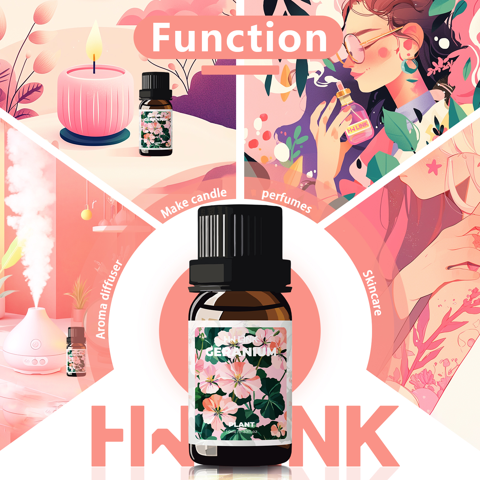 Geranium Essential Oil 10ml 10 - Perfume Fragrance Essence のレビューと価格