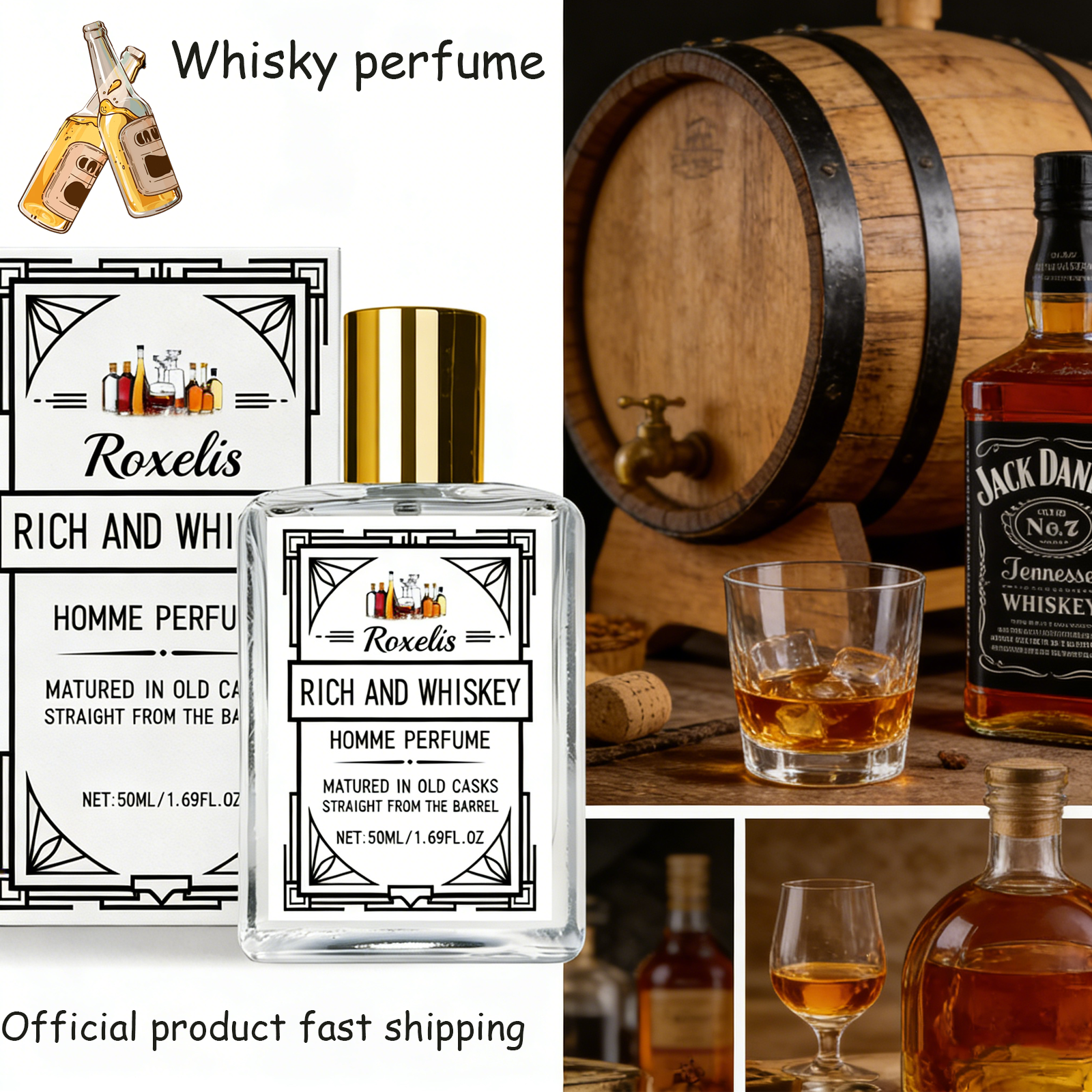 Roxelis 50ml Charm Whisky Men' - Perfume The Fragrance のレビューと価格