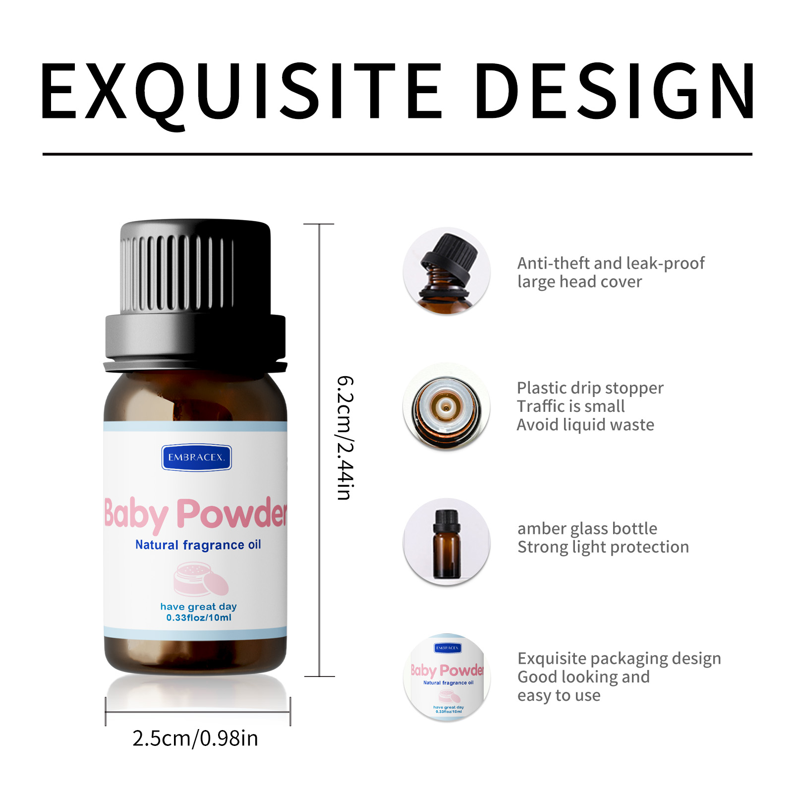 10ml Baby Powder Essential Oil - Perfume Fragrance Essence のレビューと価格